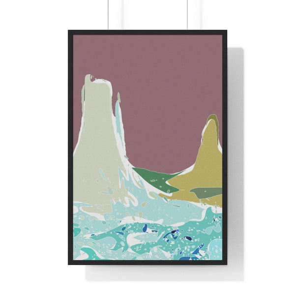 Premium Framed Vertical Poster with Monument Valley Artwork