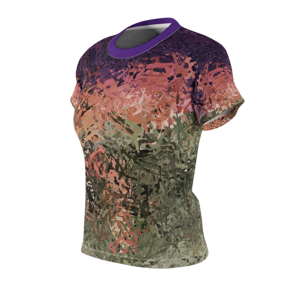Women's AOP Cut & Sew Tee with Abstract Artwork