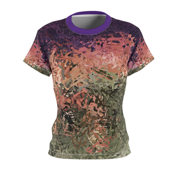 Women's AOP Cut & Sew Tee with Abstract Artwork