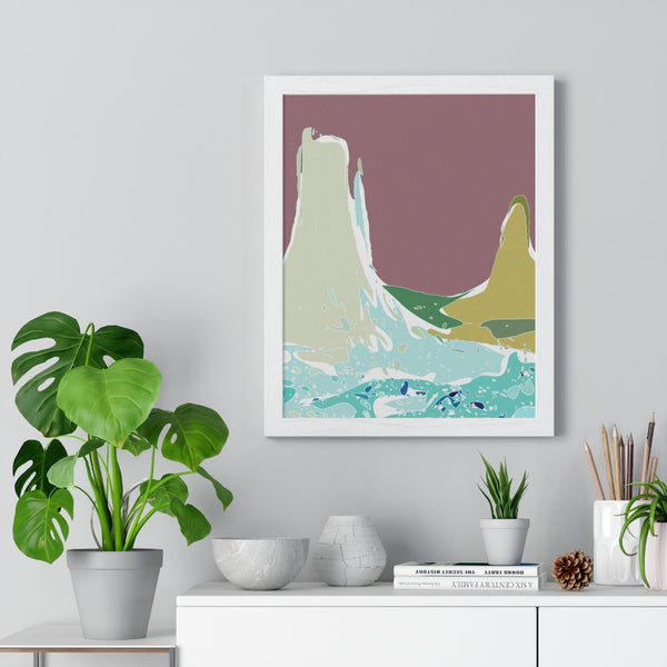 Premium Framed Vertical Poster with Monument Valley Artwork