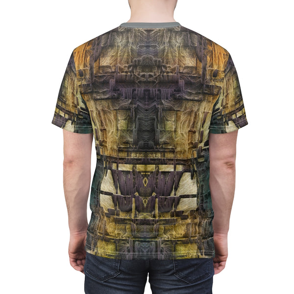 Unisex AOP Cut & Sew Tee with UJ Remix Artwork