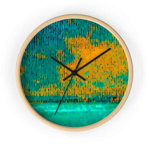 Wall Clock with Hurricane Art Work