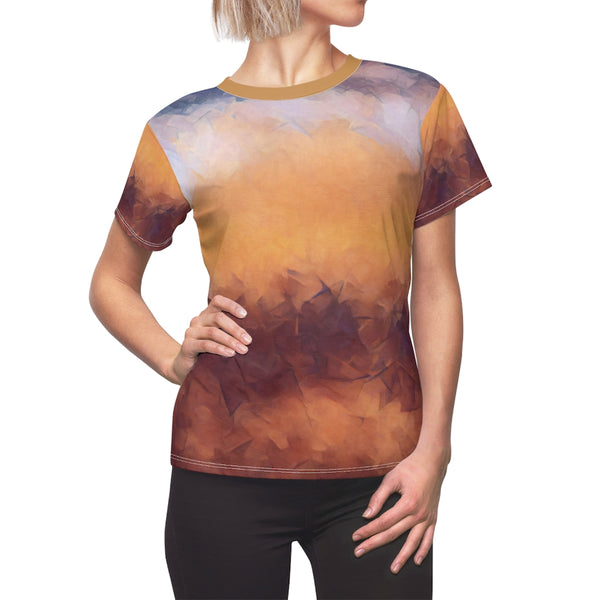 Women's AOP Cut & Sew Tee with Dreamscape Arwork