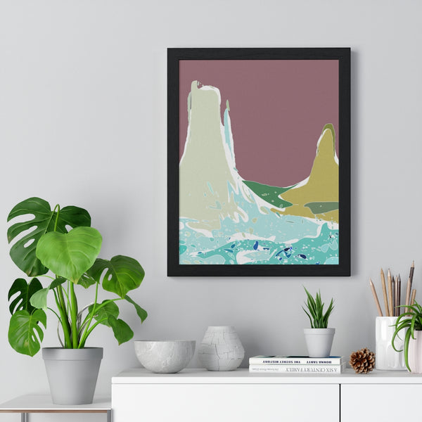 Premium Framed Vertical Poster with Monument Valley Artwork