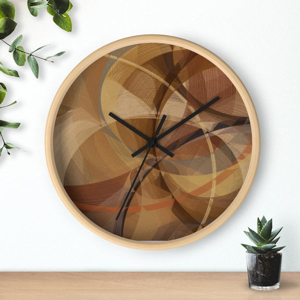 Wall Clock with Orbital Art Work