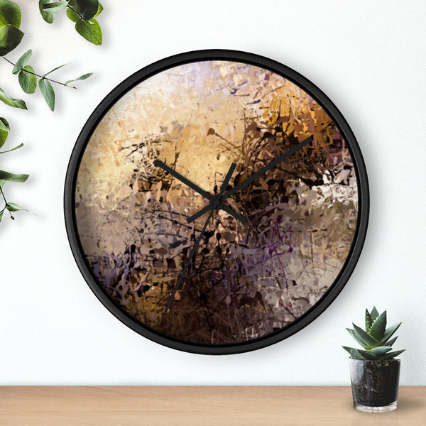 Wall Clock with Misty Ridge Art Work