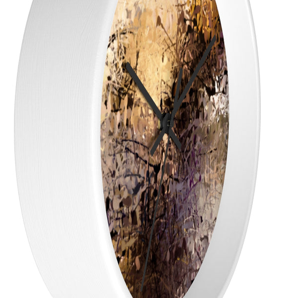 Wall Clock with Misty Ridge Art Work