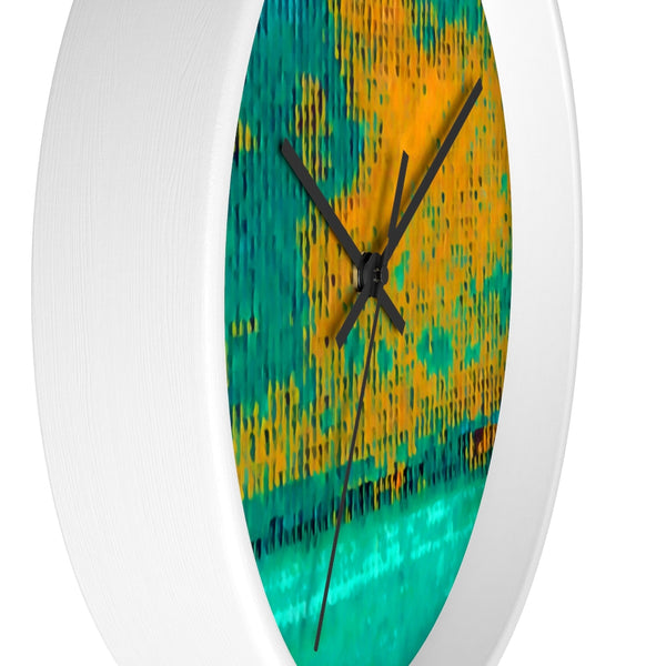 Wall Clock with Hurricane Art Work