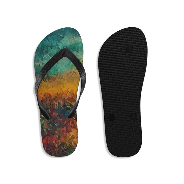 Unisex Flip-Flops with Lost World Artwork