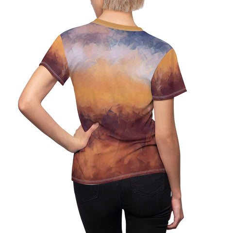 Women's AOP Cut & Sew Tee with Dreamscape Arwork