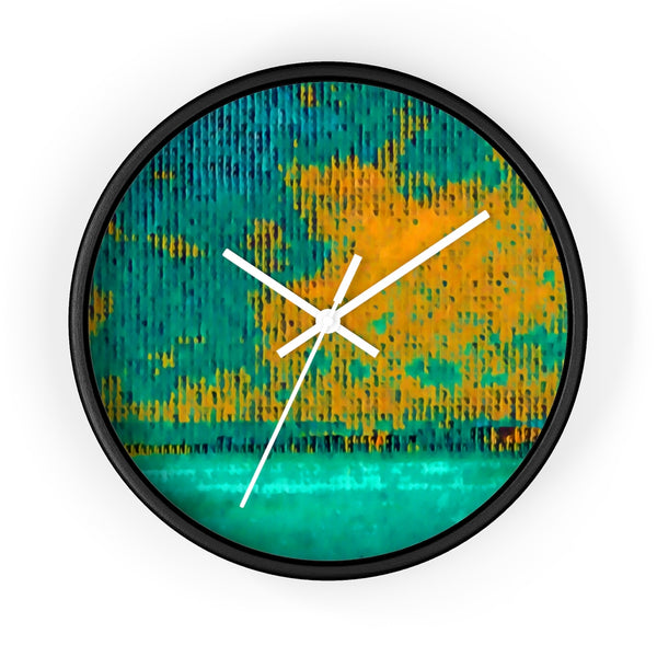 Wall Clock with Hurricane Art Work