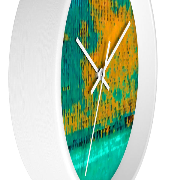 Wall Clock with Hurricane Art Work