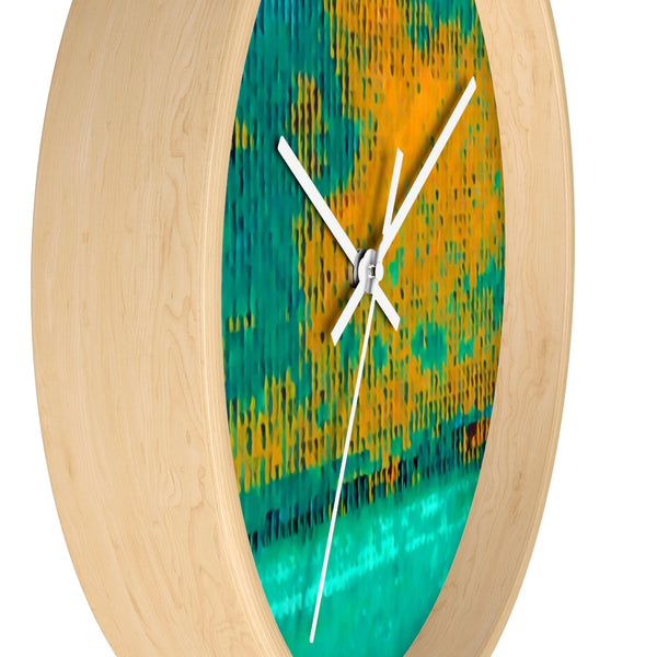 Wall Clock with Hurricane Art Work