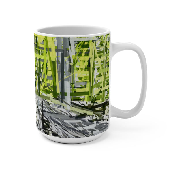 Mug 15oz with Green Shoots Art