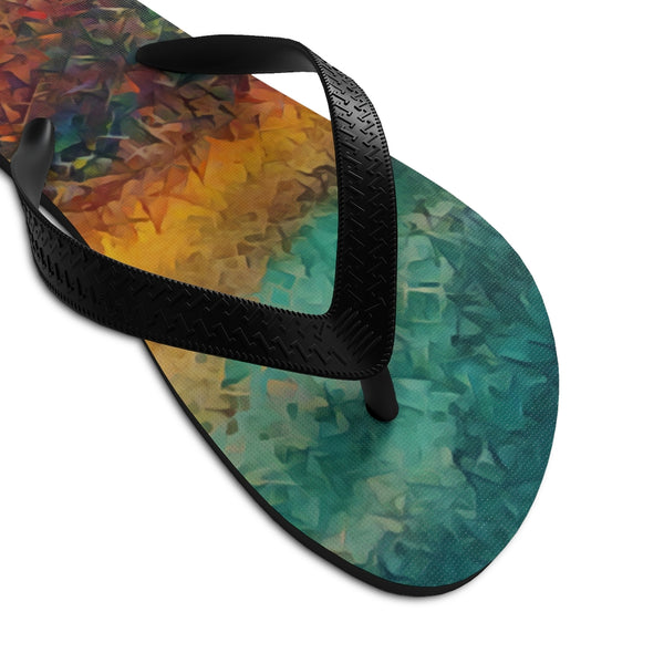 Unisex Flip-Flops with Lost World Artwork