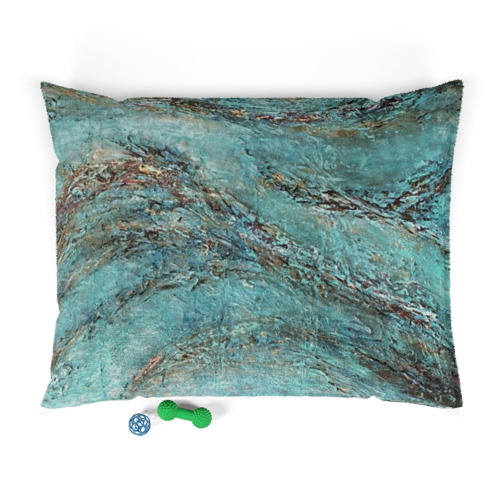 Pet Bed with Poseidon Artwork