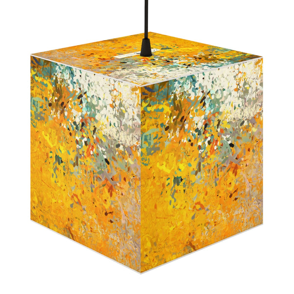 Personalized Lamp with Ochre Urbanity 2 Artwork