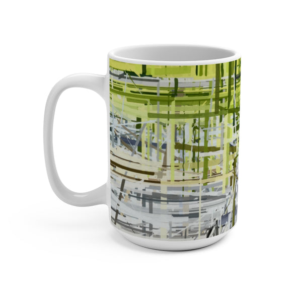 Mug 15oz with Green Shoots Art