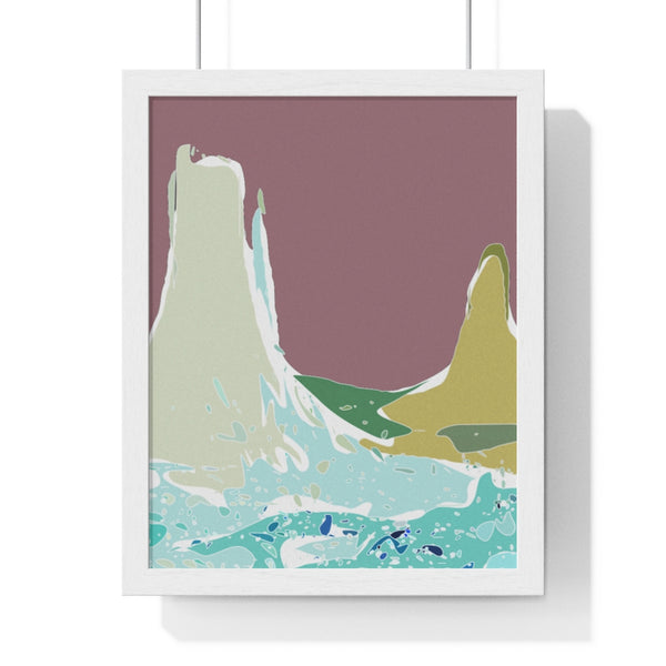 Premium Framed Vertical Poster with Monument Valley Artwork