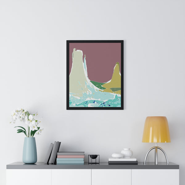 Premium Framed Vertical Poster with Monument Valley Artwork