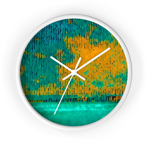 Wall Clock with Hurricane Art Work