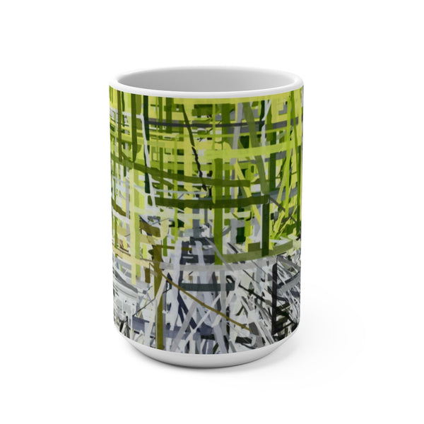 Mug 15oz with Green Shoots Art