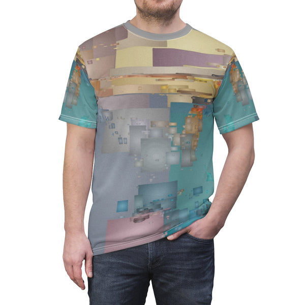 Unisex AOP Cut & Sew Tee with Tropics Artwork