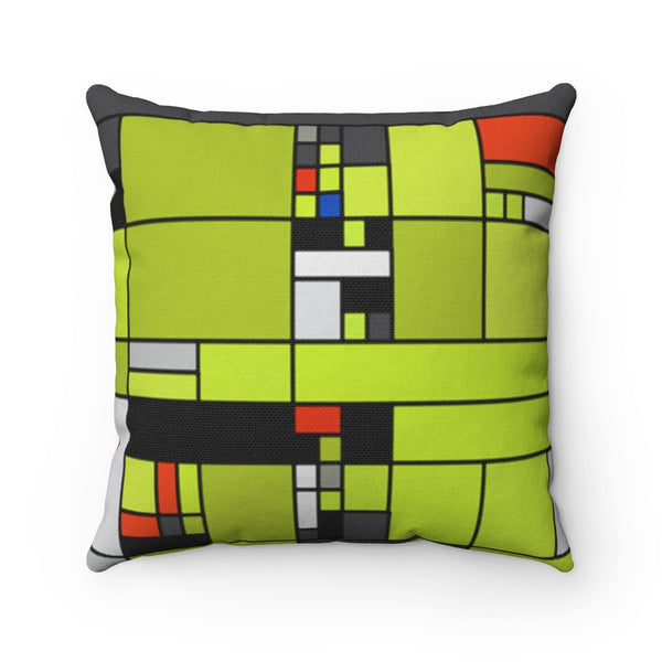 Mondrian Spun Polyester Square Pillow