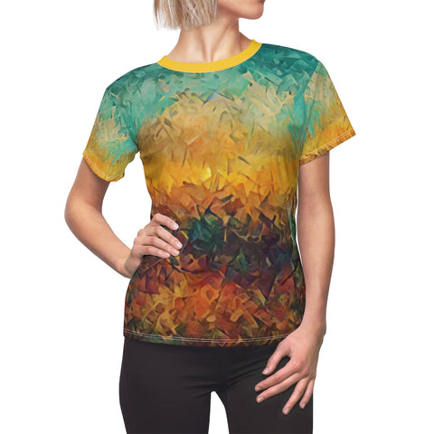 Women's AOP Cut & Sew Tee with Lost Artwork