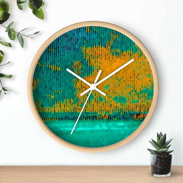 Wall Clock with Hurricane Art Work