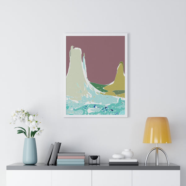 Premium Framed Vertical Poster with Monument Valley Artwork