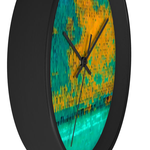 Wall Clock with Hurricane Art Work