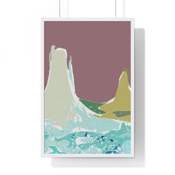 Premium Framed Vertical Poster with Monument Valley Artwork