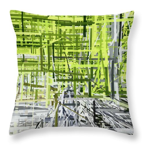 Green Shoots - Throw Pillow