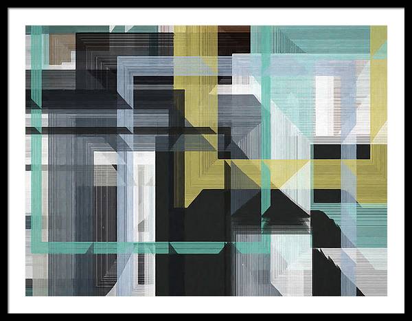 Mid Century Matrix - Framed Print